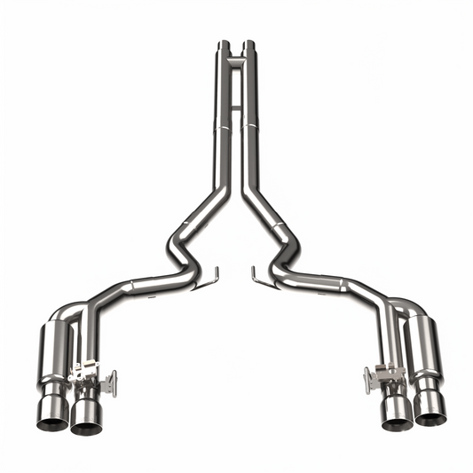 Kooks 3" Active Shotgun Style Cat-Back (H) 2018-2026 5.0L Mustang w/Polished Tips — 11514500