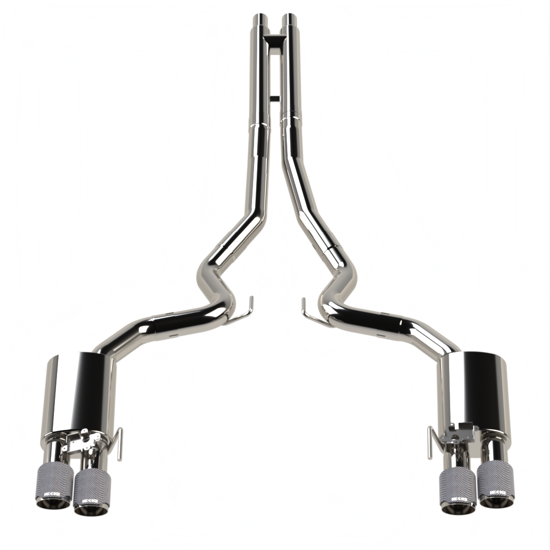 Kooks 3" Active Touring Style Cat-Back (H) 2018-2026 5.0L Mustang w/Carbon Tips — 11514570