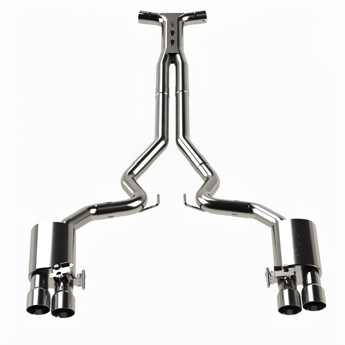 Kooks 3" SS Connection-Back ULTRA X Touring Exhaust w/SS Tips. 18-26 Mustang GT 5.0L — 11515750