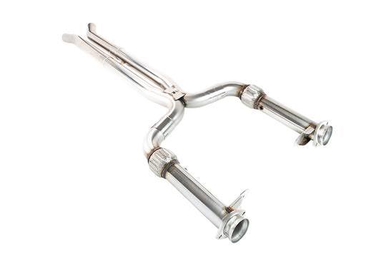 Kooks 3" x 2-3/4" SS Comp. Only X-Pipe. 2015-2020 Shelby GT350. Retains OEM Mufflers. — 11543100