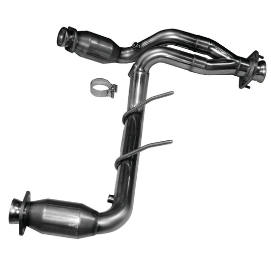 Kooks 2-1/2" Catted Y-Pipe. 2009-2010 F150 5.4L 3V. Requires Kooks Headers. — 13503200