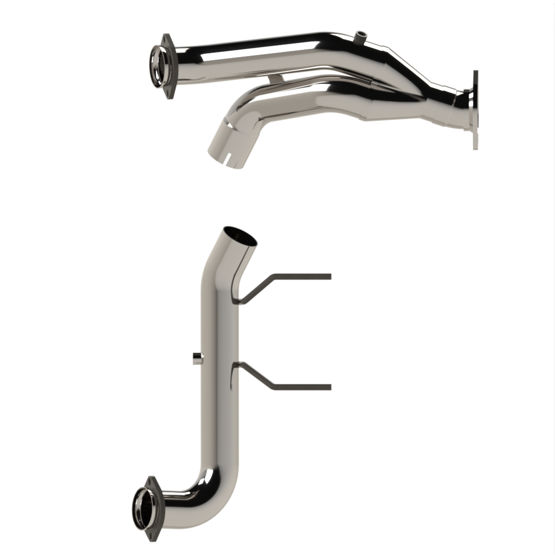 Kooks 3" SS Competition Only Y-Pipe. 2015-2020 F150 5.0L 4V. Connects to OEM. — 13613101