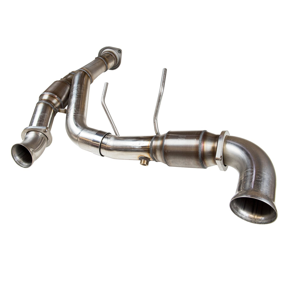 Kooks 3" SS Catted Y-Pipe. 2015-2020 F150 5.0L 4V. Connects to OEM. — 13613201
