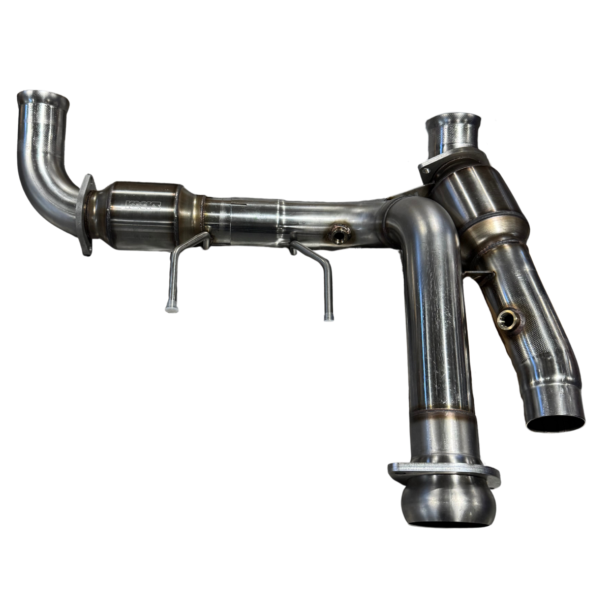 Kooks 2023+ Raptor R 5.2L 4V. 3" SS H.O. GREEN Catted Connections. Connects to OEM. — 13723400