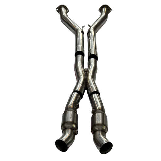 Kooks Full 3" SS Catted X-Pipe. 1997-2004 Corvette. Requires Kooks Headers. — 21503211