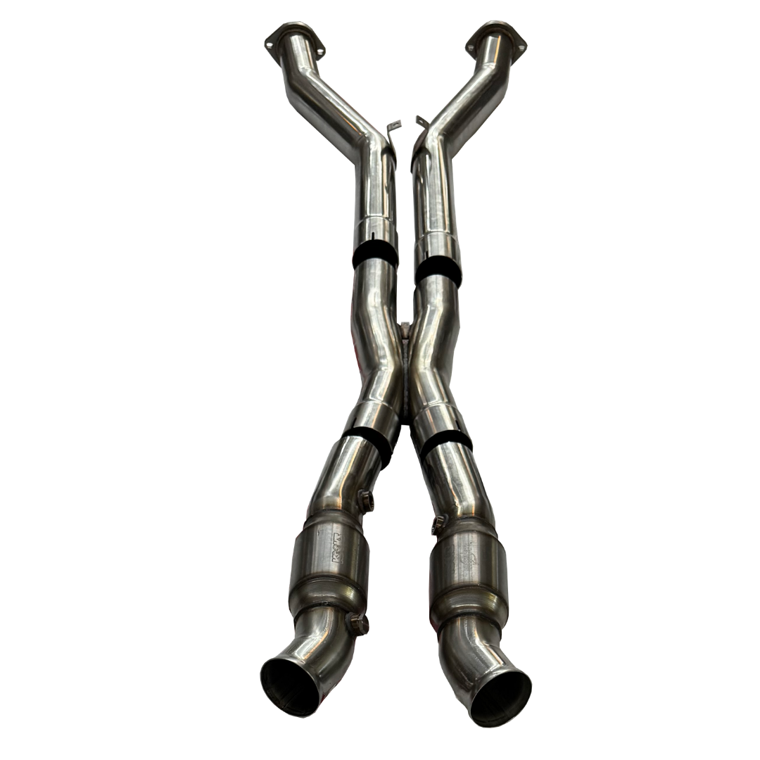 Kooks Full 3" GREEN Catted X-Pipe. 1997-2004 Corvette. Requires Kooks Headers. — 21503311