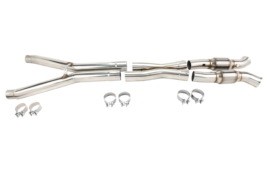 Kooks 3" SS Catted X-Pipe. 2009-2013 Corvette 6.2L. Connects to OEM. — 21603211