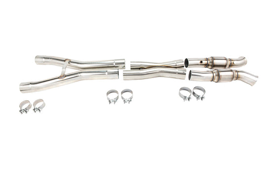 Kooks 3" SS GREEN Catted X-Pipe. 2006-2013 Z06/ZR1 Corvette. Connects to OEM Exhaust. — 21613301