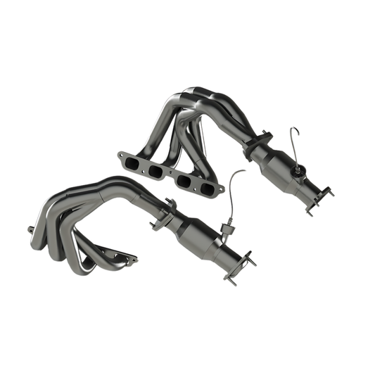 Kooks 1-7/8" x 2" Tri-Y Headers and 5" Ultra GREEN Cats. 2022+ Corvette Z06. — 2181HY30