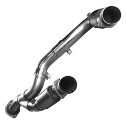 Kooks 3" SS Catted Y-Pipe. 2009-2010 GM Truck 6.2L. Connects to OEM. — 28563200