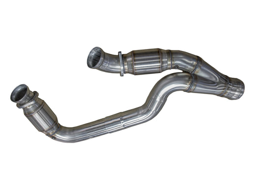 Kooks 3" Stainless Catted Y-Pipe. 2019-2023 GM 1/2 Ton Truck 6.2L. — 28633200