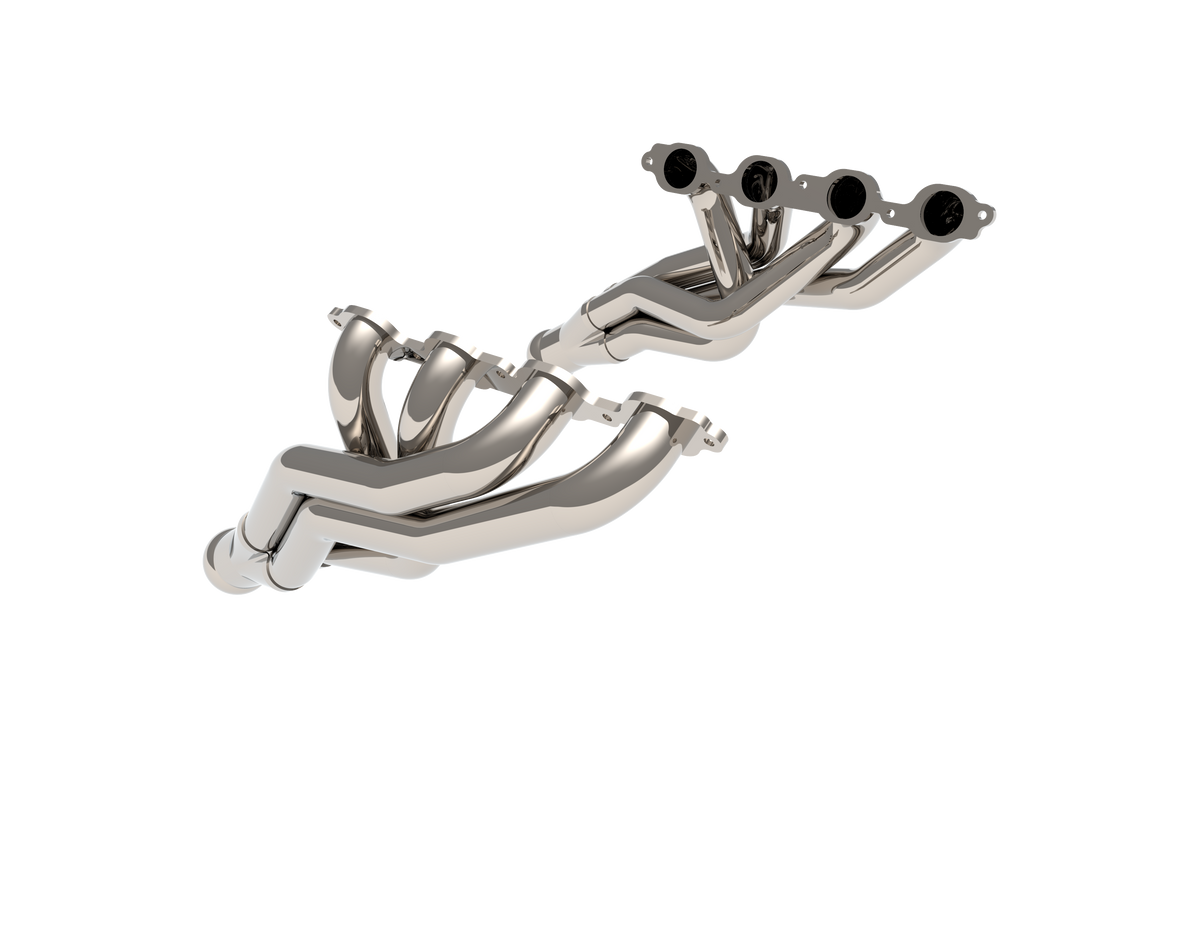 Kooks 1-3/4" Stainless Headers & Ultra-GREEN Catted Y-Pipe Kit 2019-2023 GM Truck 6.2L — 2863H300