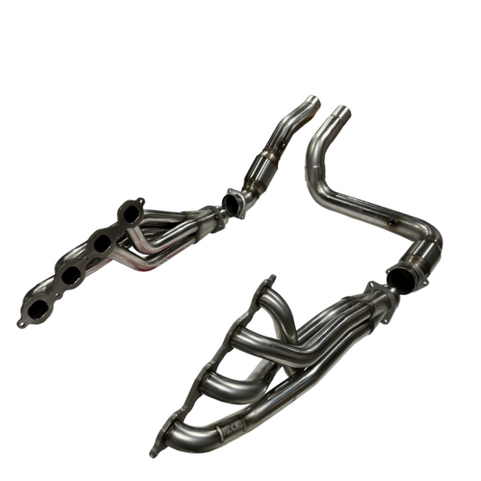 Kooks 1-7/8" Long Tube Header & H.O. GREEN Catted Conn. Kit. 23+ Cadillac Escalade V. — 2864H440