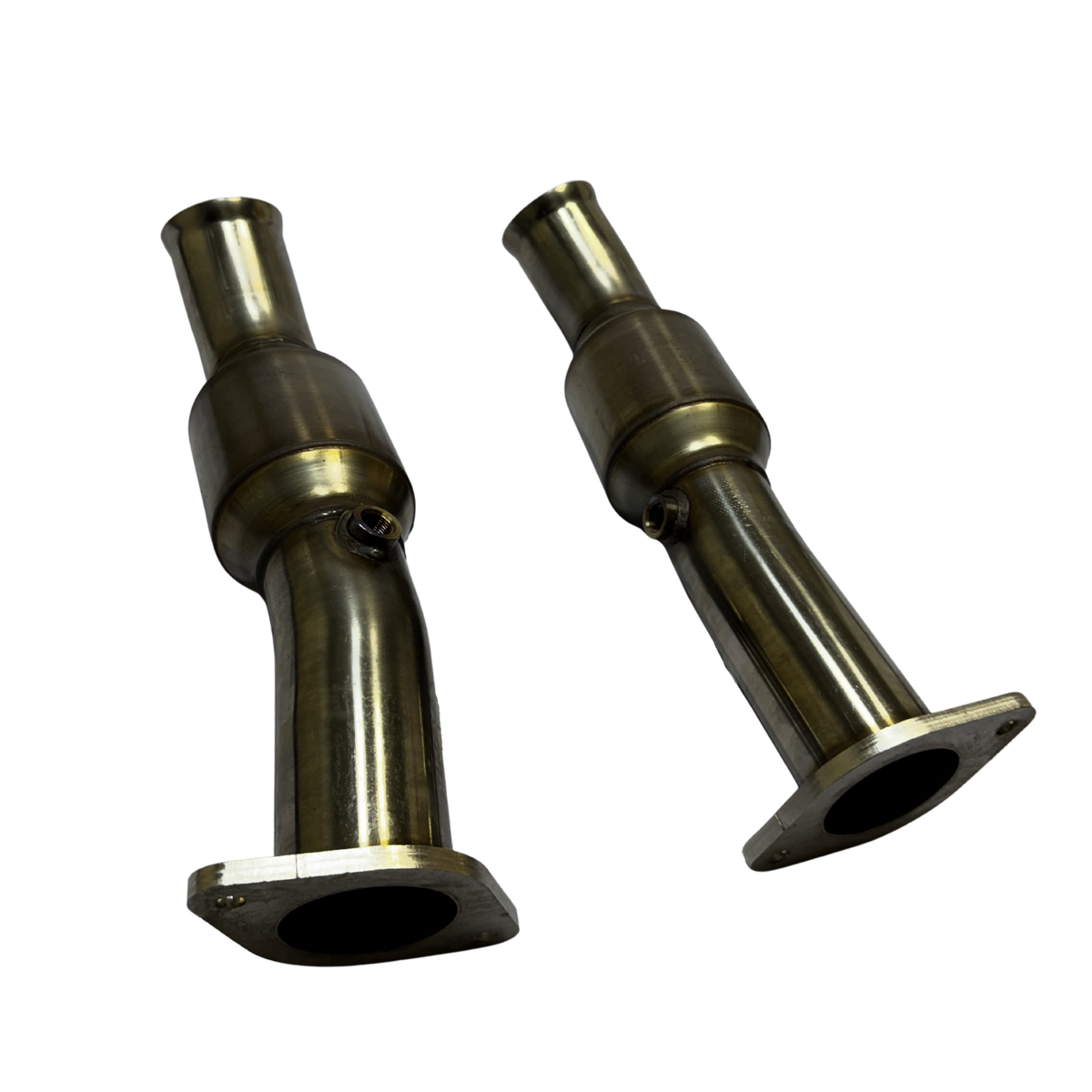 Kooks 3" x 3" (OEM) Stainless H.O. GREEN Catted Connections. 2021+ RAM TRX 6.2L HEMI — 35213400