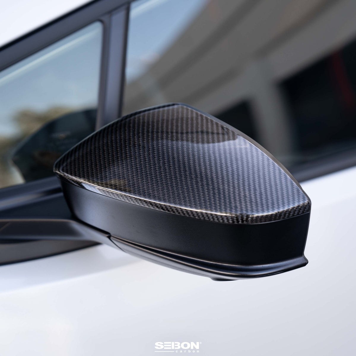 Seibon Carbon Fiber Mirror Covers for 2023-2026 Toyota Prius