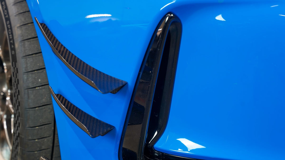 Carbon Fiber Front Bumper Canards- Honda FL5 Civic Type R 2023 - Current