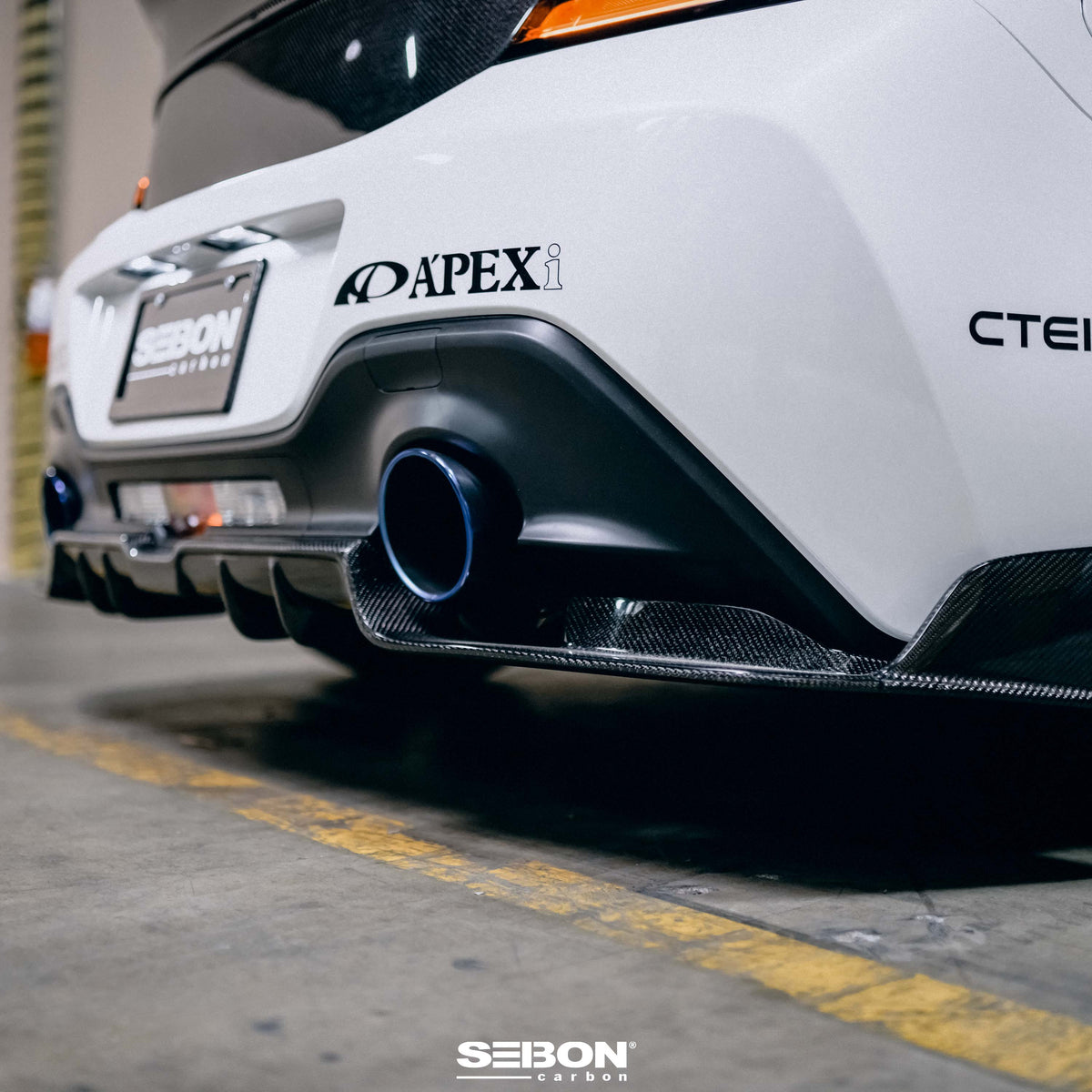 Seibon MB-Style Carbon Fiber rear diffuser for 2022-2026 Toyota GR86 / Subaru BRZ