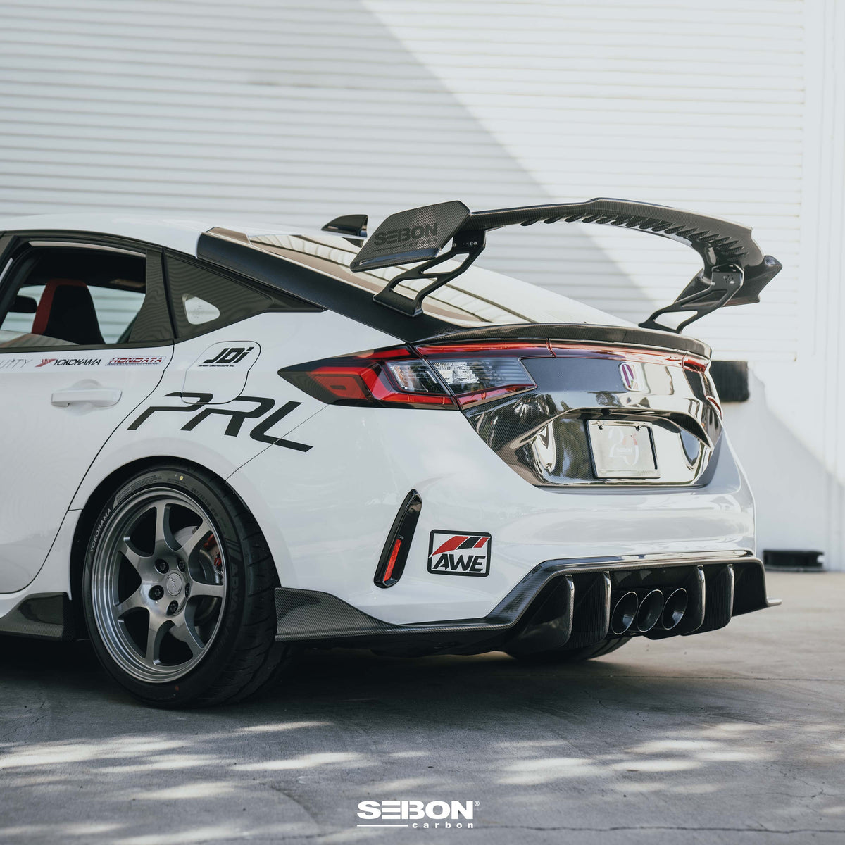 Seibon MB-Style Carbon Fiber rear diffuser for 2023-2026 Honda Civic Type R