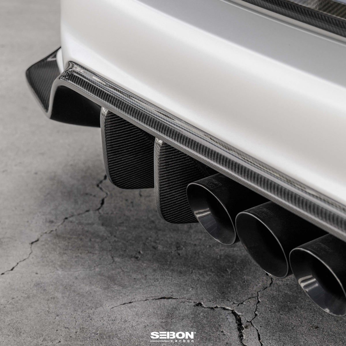 Seibon MB-Style Carbon Fiber rear diffuser for 2023-2026 Honda Civic Type R