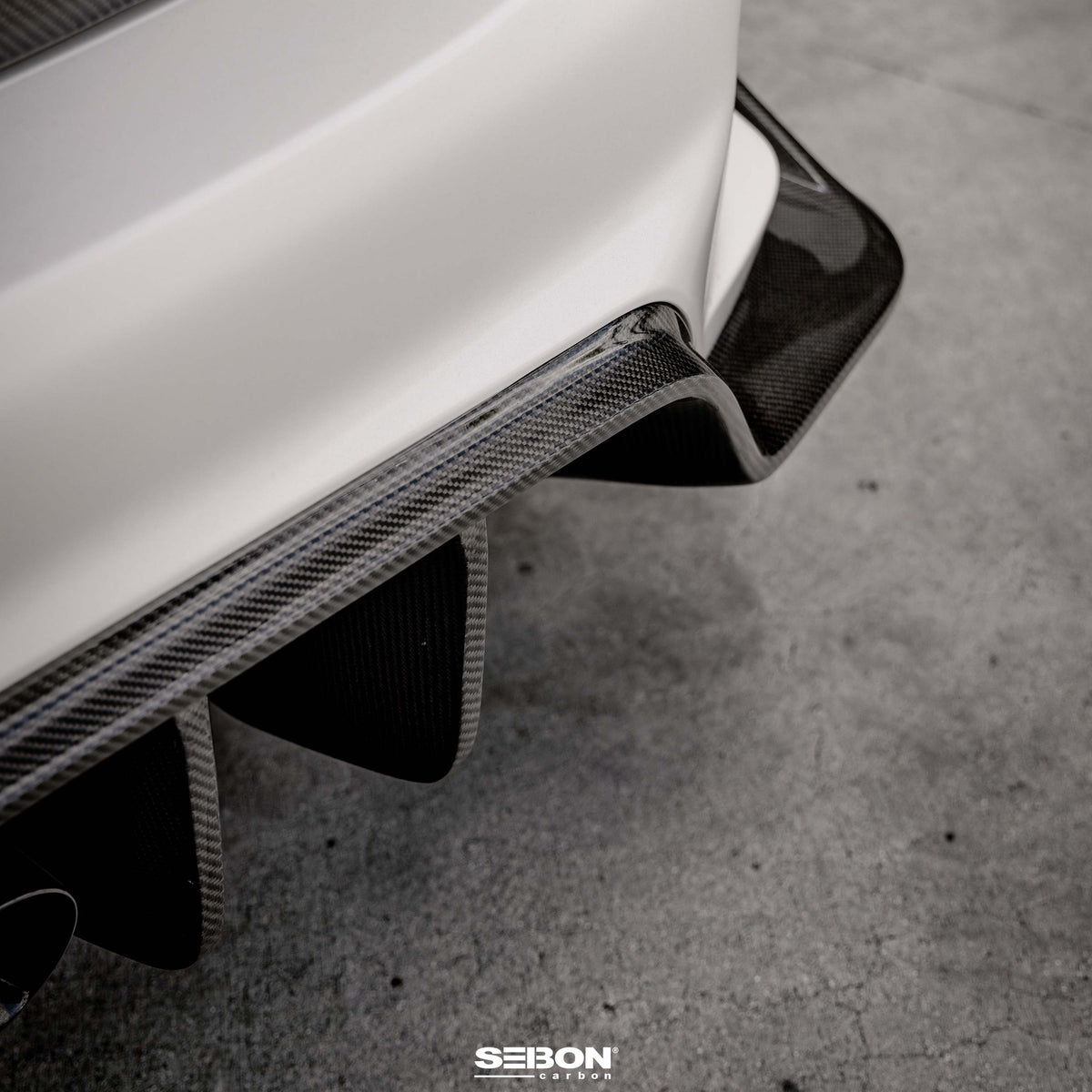 Seibon MB-Style Carbon Fiber rear diffuser for 2023-2026 Honda Civic Type R