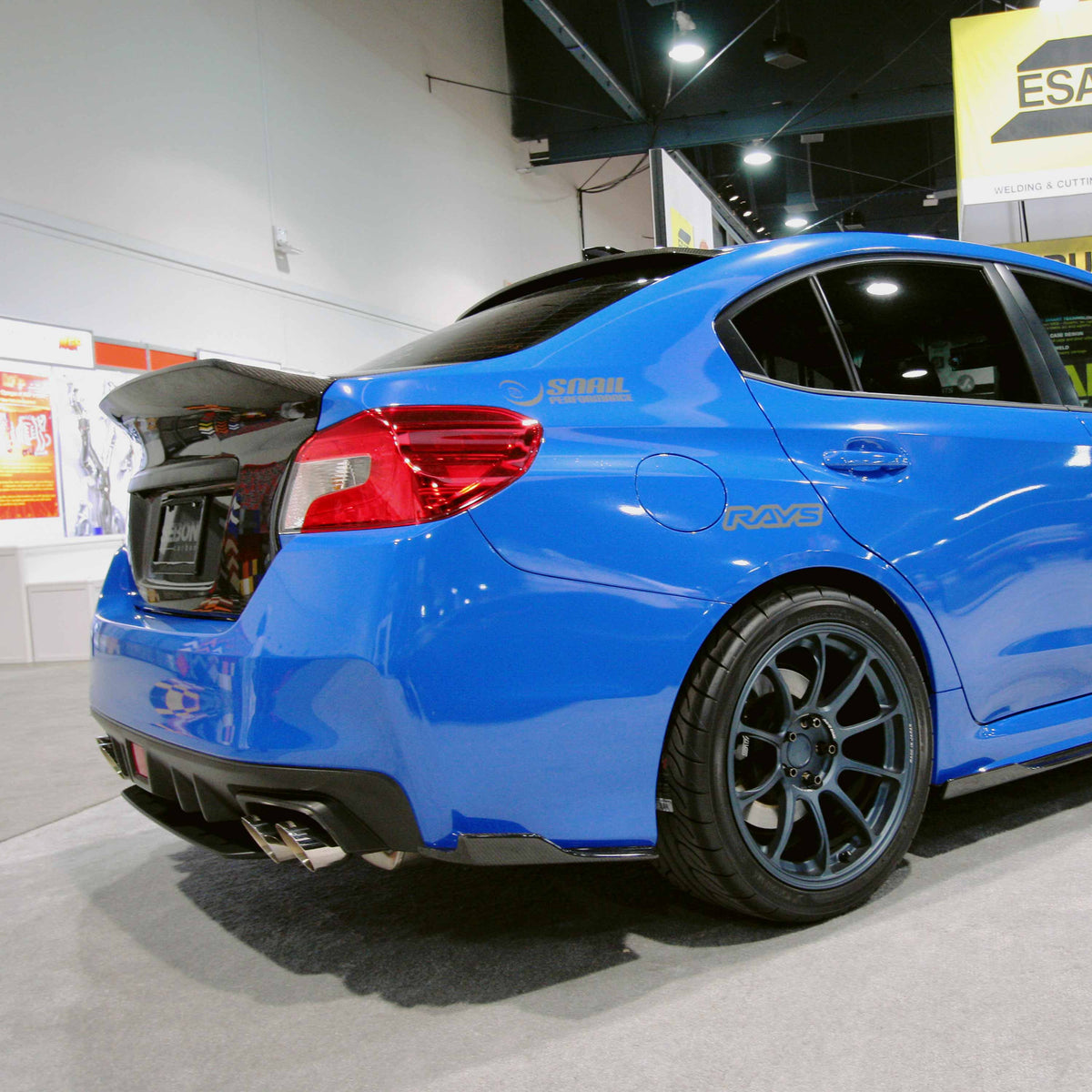 Seibon MB-Style Carbon Fiber rear lip for 2015-2021 Subaru WRX / STi