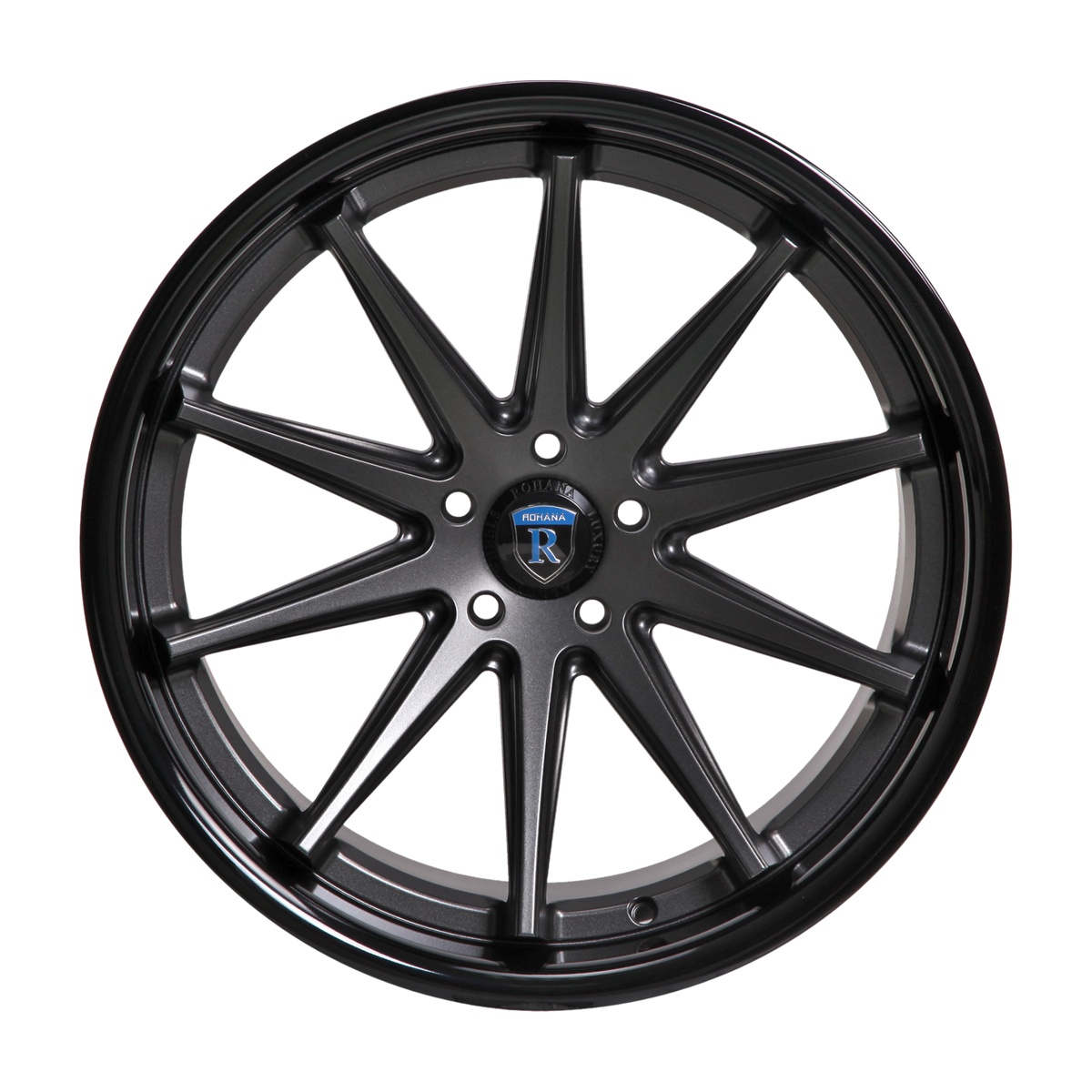 Rohana RC10 Matte Graphite/Gloss Black Lip — view 2