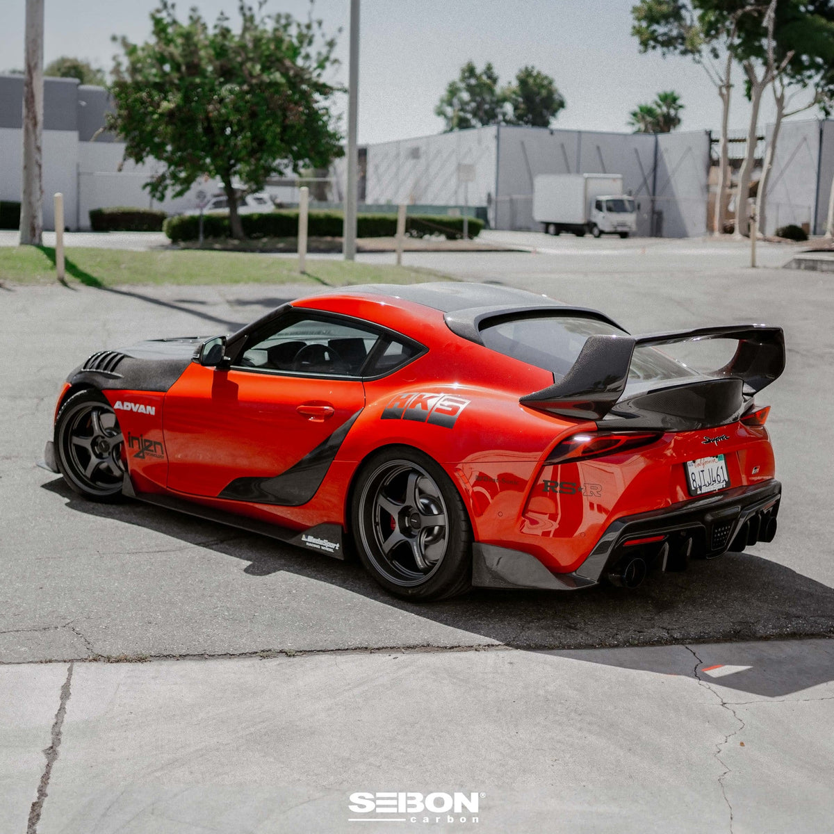 Seibon Carbon fiber rear roof spoiler for 2020-2026 Toyota GR Supra