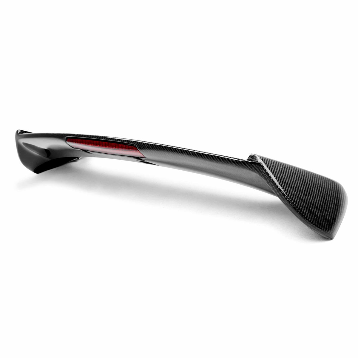 Seibon STI-Style Carbon Fiber rear spoiler for 2008-2014 Subaru WRX / Sti Hatchback - with LED brake light