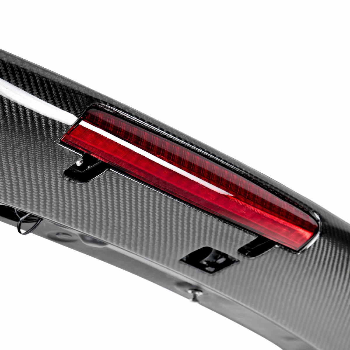 Seibon STI-Style Carbon Fiber rear spoiler for 2008-2014 Subaru WRX / Sti Hatchback - with LED brake light