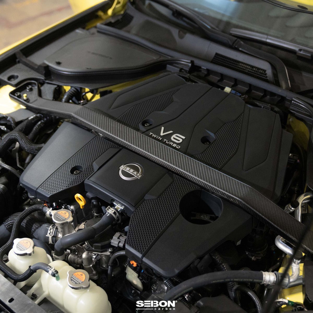 Seibon Carbon Fiber Front Strut Brace for 2023-2026 Nissan Z