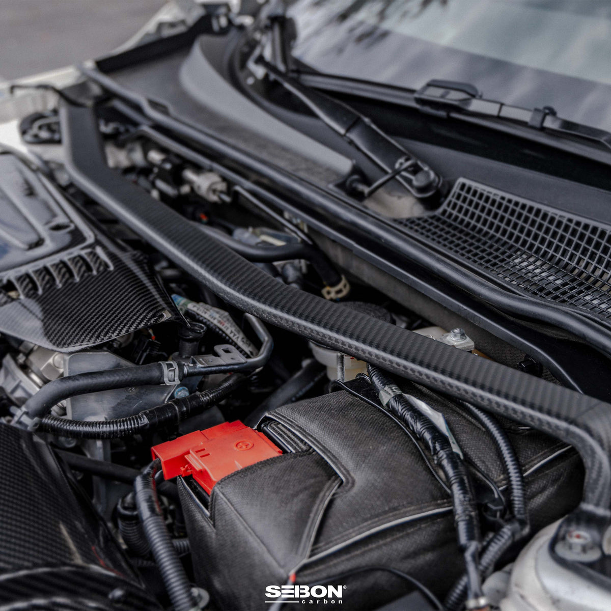 Seibon Carbon Fiber Front Strut Brace for 2023-2026 Honda Civic Type R