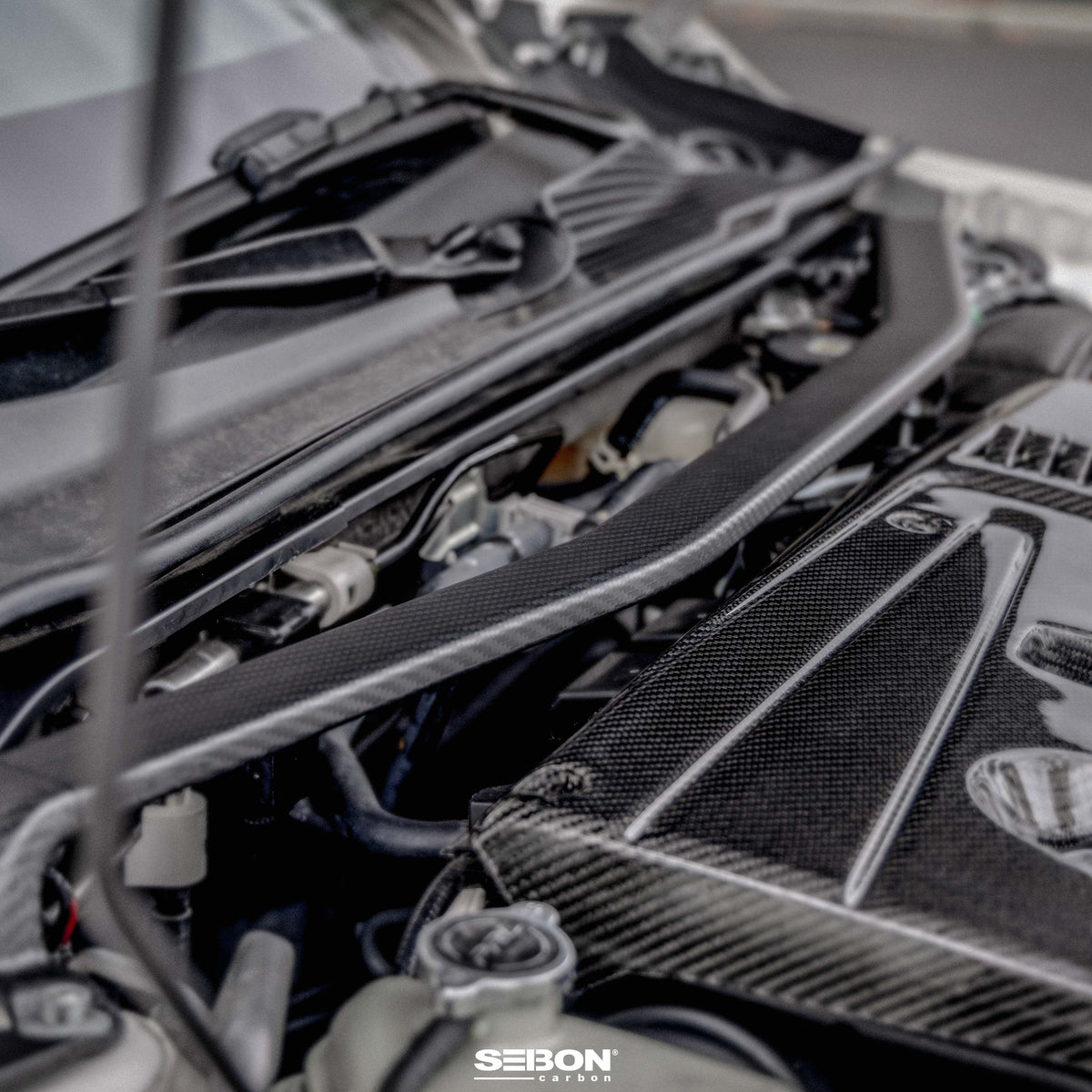 Seibon Carbon Fiber Front Strut Brace for 2023-2026 Honda Civic Type R