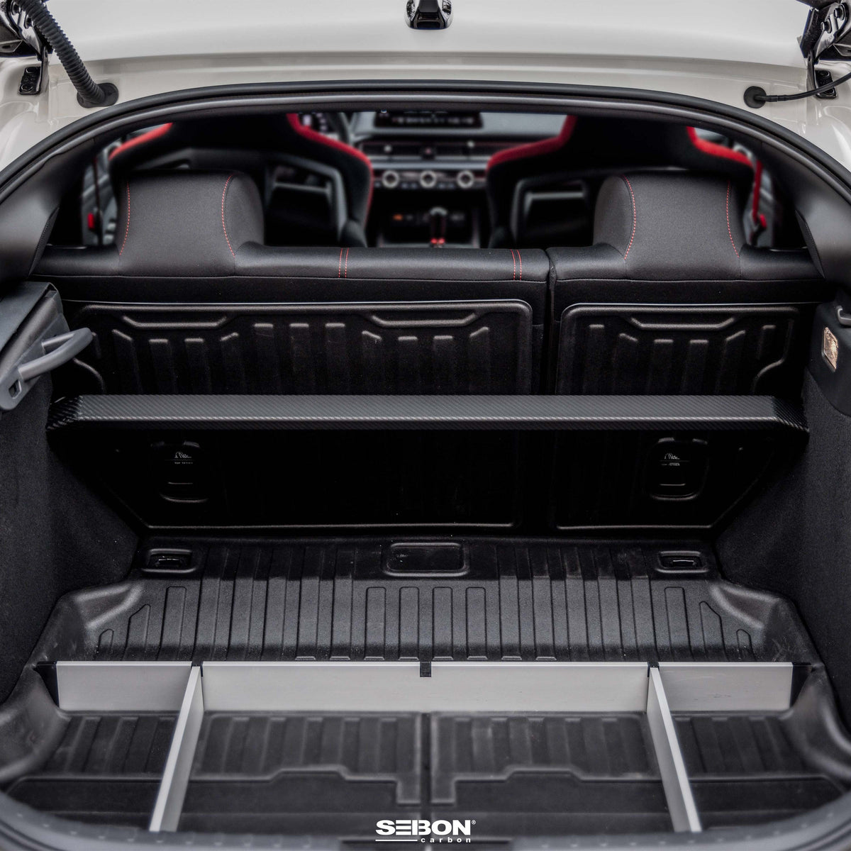 Seibon Carbon Fiber Rear Strut Brace for 2023-2026 Honda Civic Type R