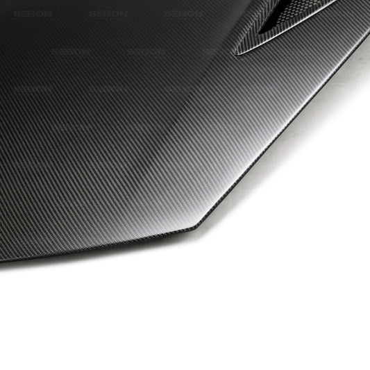 Seibon OEM-style dry carbon Fiber hood for 2017-2022 Acura NSX - Matte