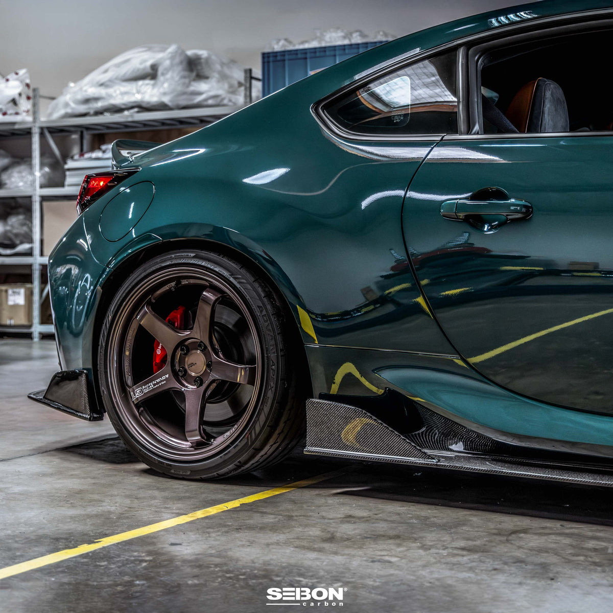 Seibon MB-Style Carbon Fiber side skirts for 2022-2026 Toyota GR86 / Subaru BRZ