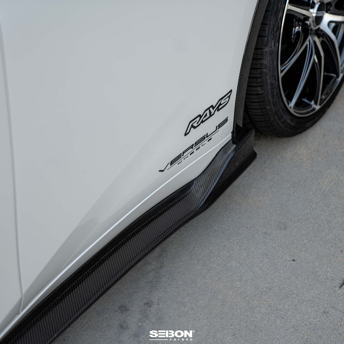 Seibon MB-Style Carbon Fiber Side Skirts for 2023-2026 Toyota Prius