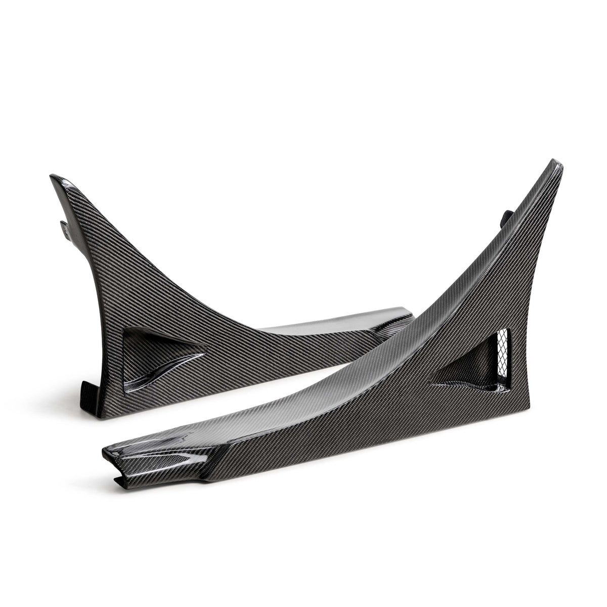 Seibon MB-Style Carbon Fiber Rear Side Skirt Extensions for 2023-2026 Honda Civic Type R